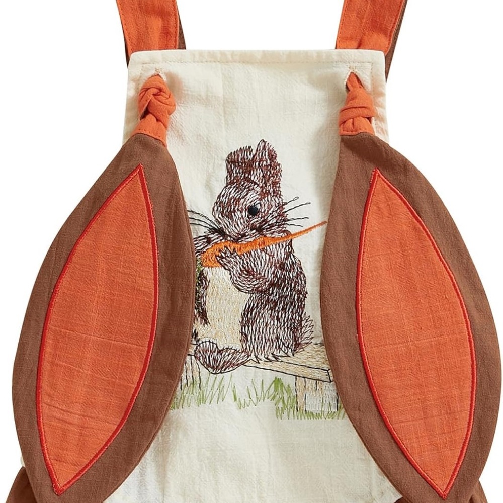 Cute Bunny Apron with Carrot Design